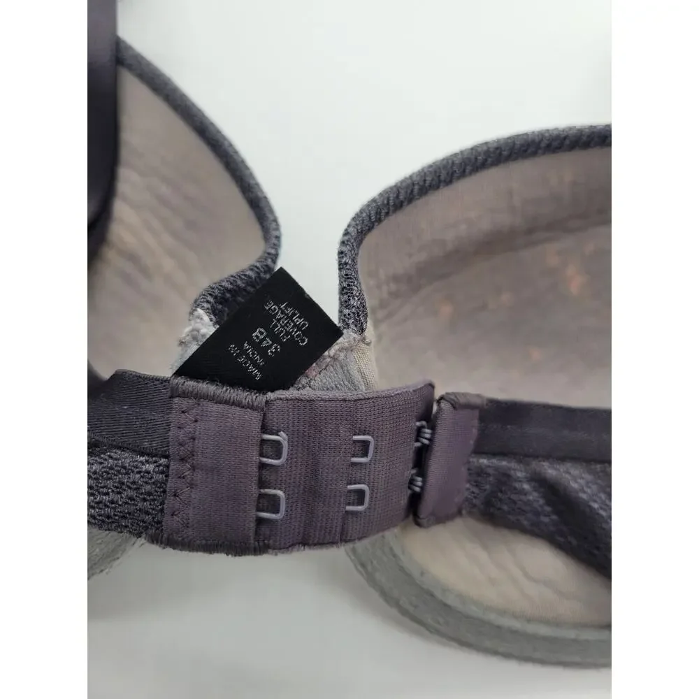 Victoria's Secret Body Gray Full Figure‎ Uplift Underwire Bra SZ 34B